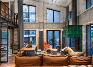 Stile eclettico per un loft industrial
